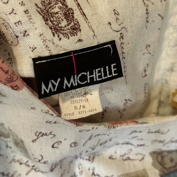 Vintage My Michelle Tapestry Dress size 5/6 - Picture 3 of 6